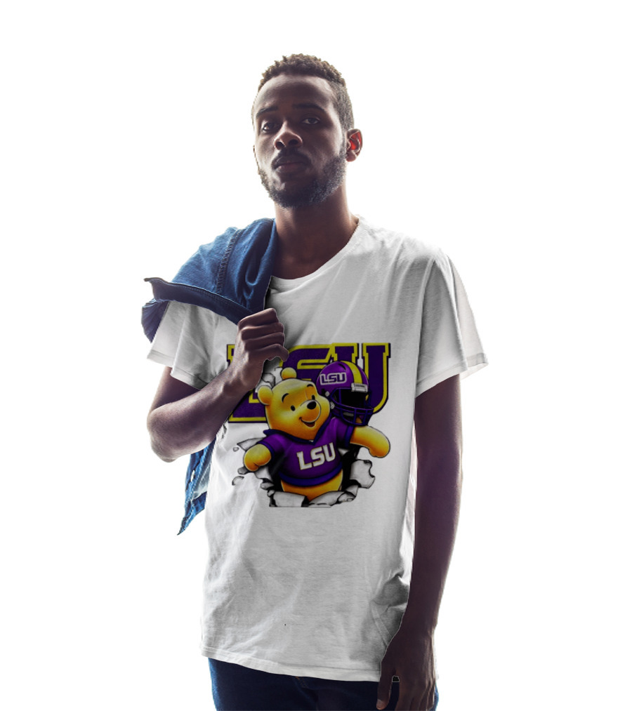 LSU Tigers Winnie The Pooh Football Team T-Shirt