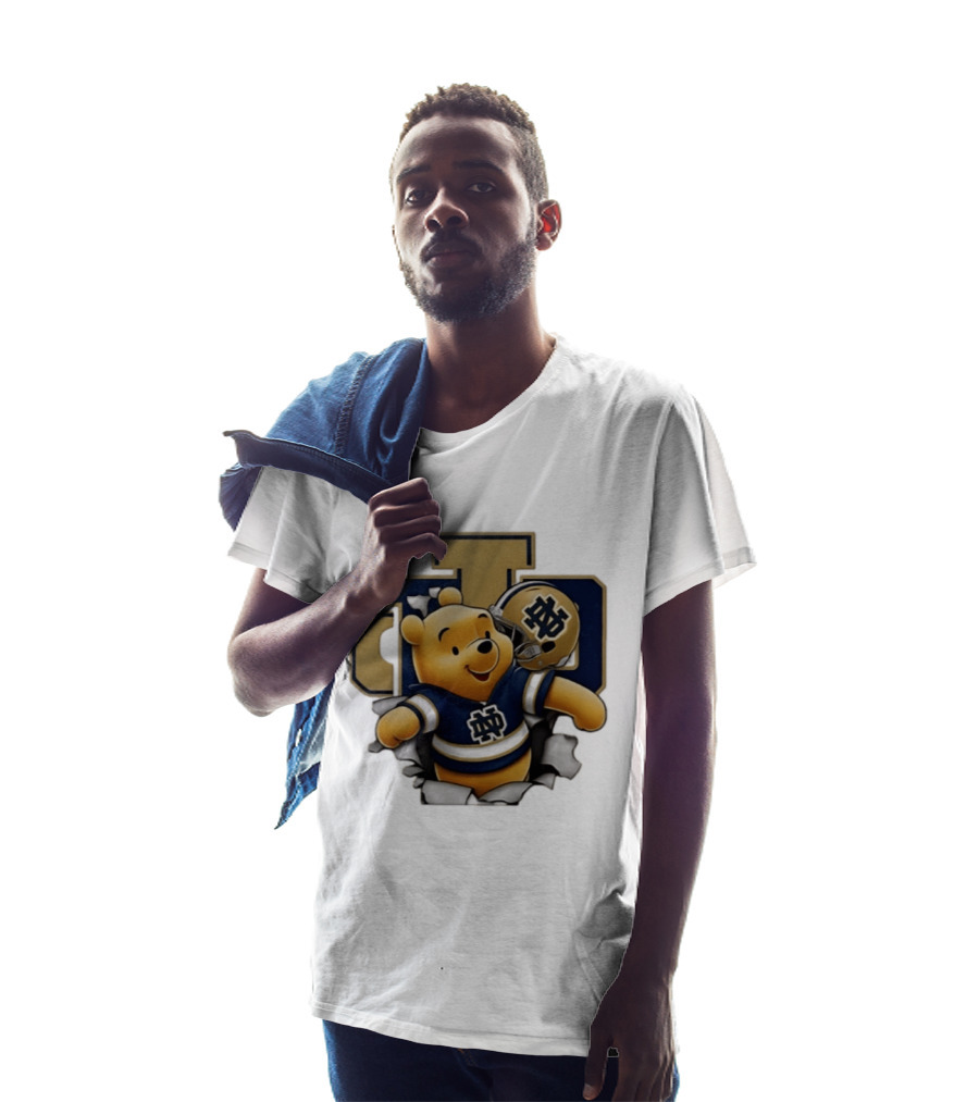 Notre Dame Fighting Irish Winnie The Pooh Football Fan Gear T-Shirt