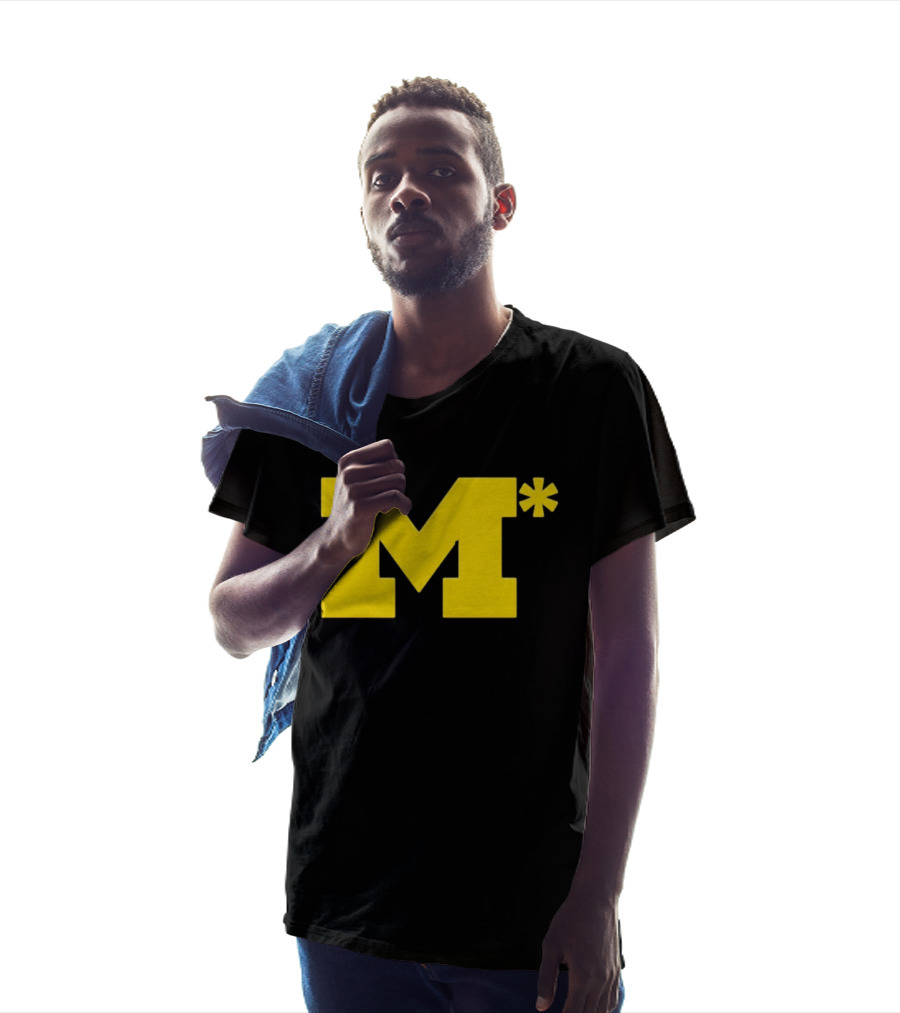 Michigan Wolverines M Asterisk 0.01 Seconds T-Shirt