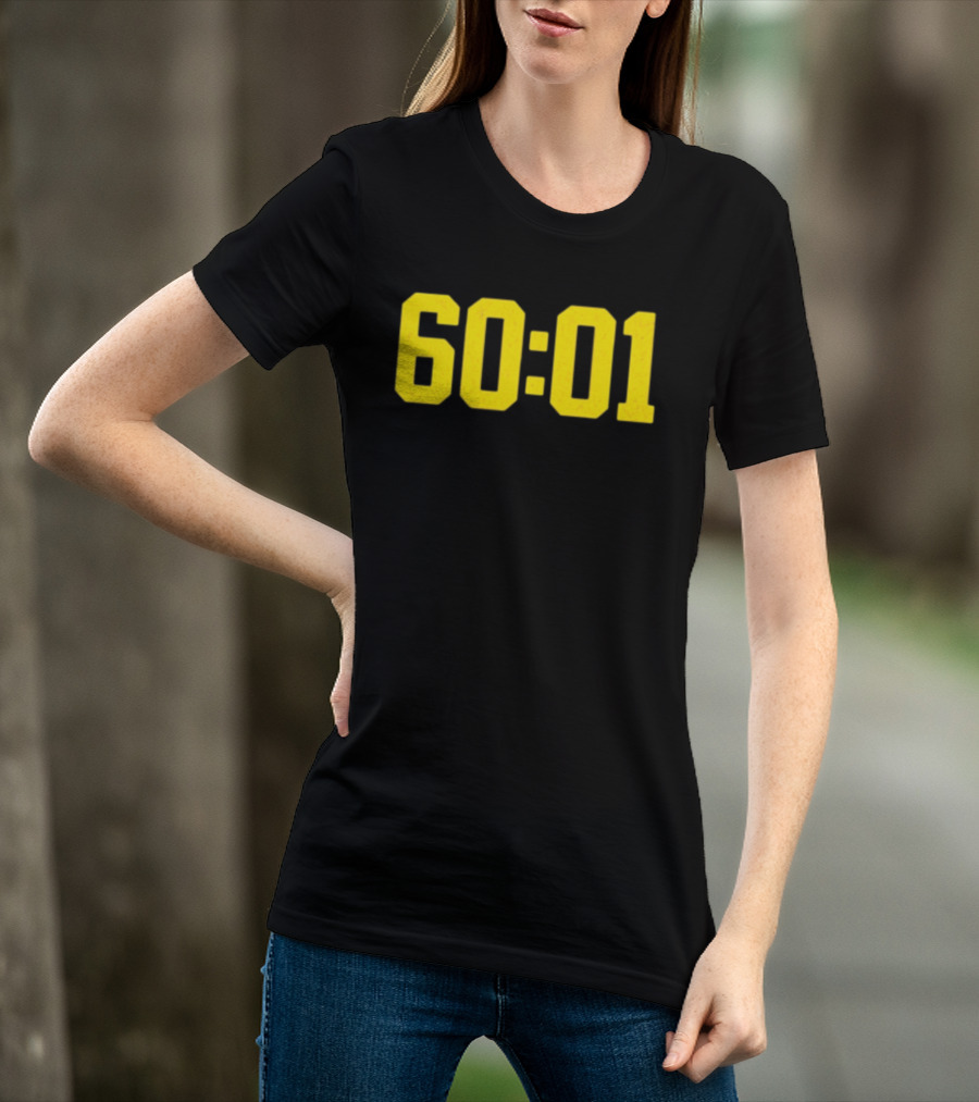 Michigan Wolverines 60 01 Sports Team Victory Time Code T-Shirt