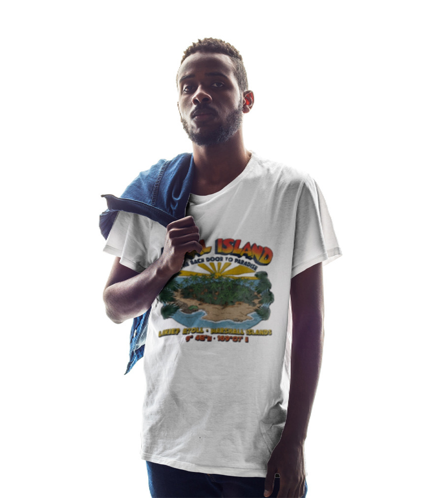 Anal Island The Back Door To Paradise Likiep Atoll Marshall Islands Coordinates T-Shirt