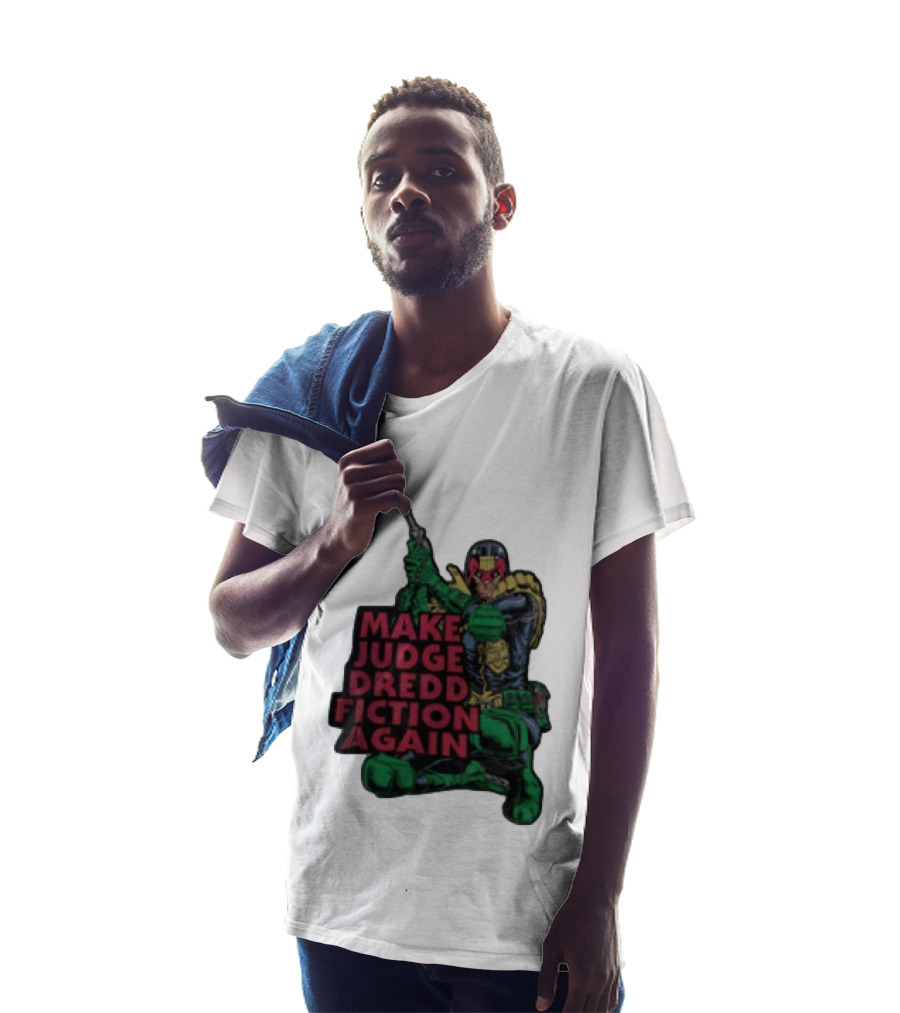 Make Judge Dredd Fiction Again Comic T-Shirt