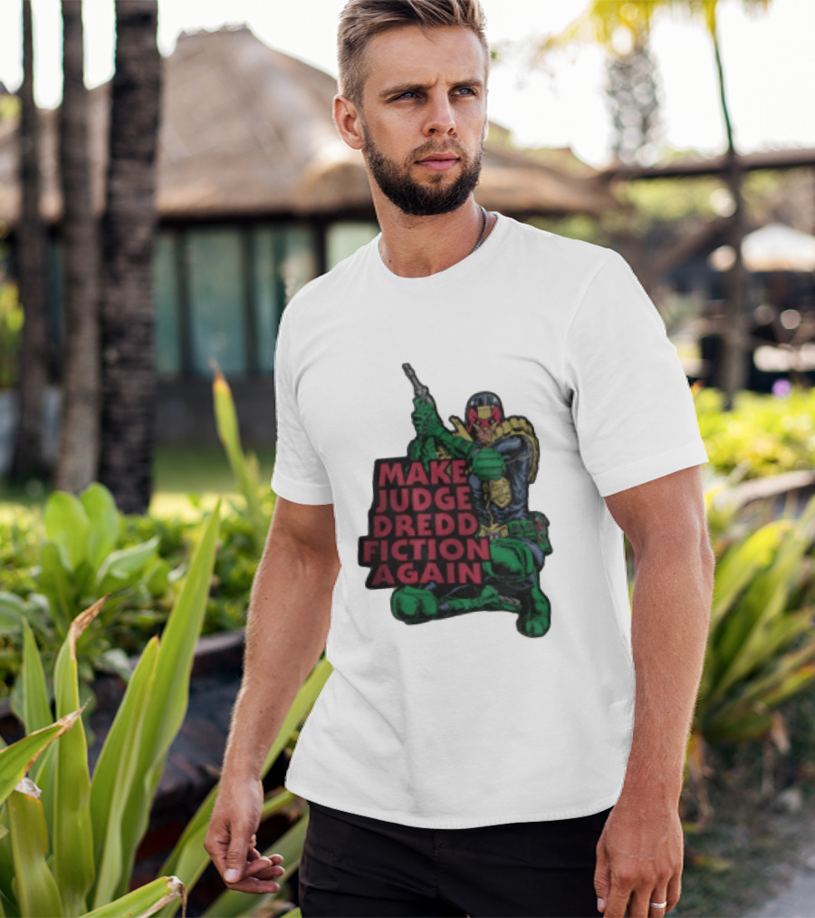 Make Judge Dredd Fiction Again Comic T-Shirt