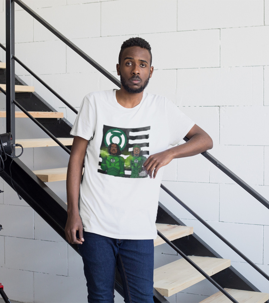 Lanterns X OutKast Comic Superheroes Green Light Power T-Shirt