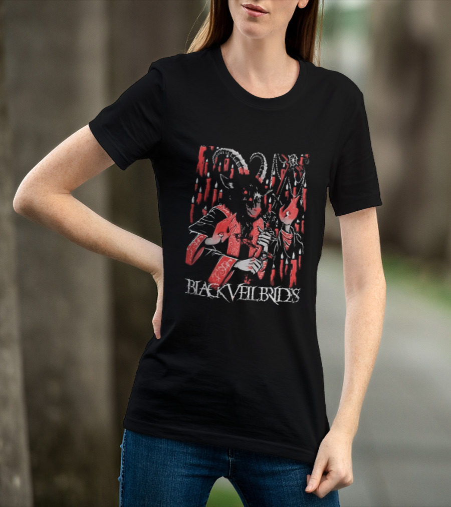 Black Veil Brides Mexico Show 2026 Demon Goat Candles Sept 11 13 2026 T-Shirt