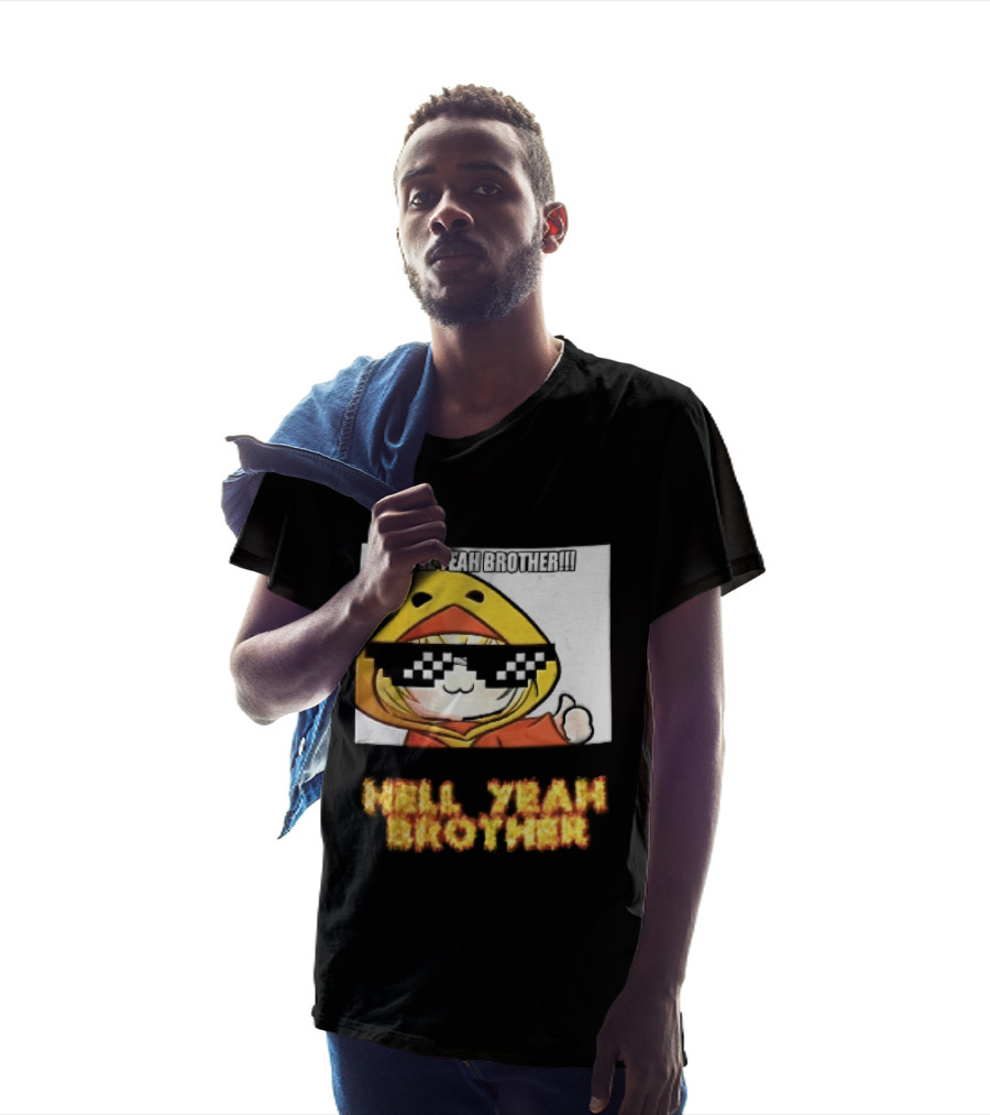 Hell Yeah Brother Cool Duck Meme Sunglasses Fun T-Shirt