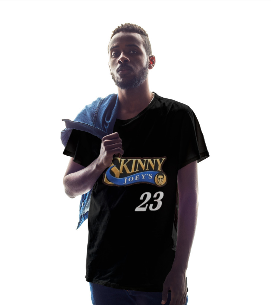 Philadelphia 76ers Skinny Joey's 23 Red Star Blue Ribbon Caricature T-Shirt