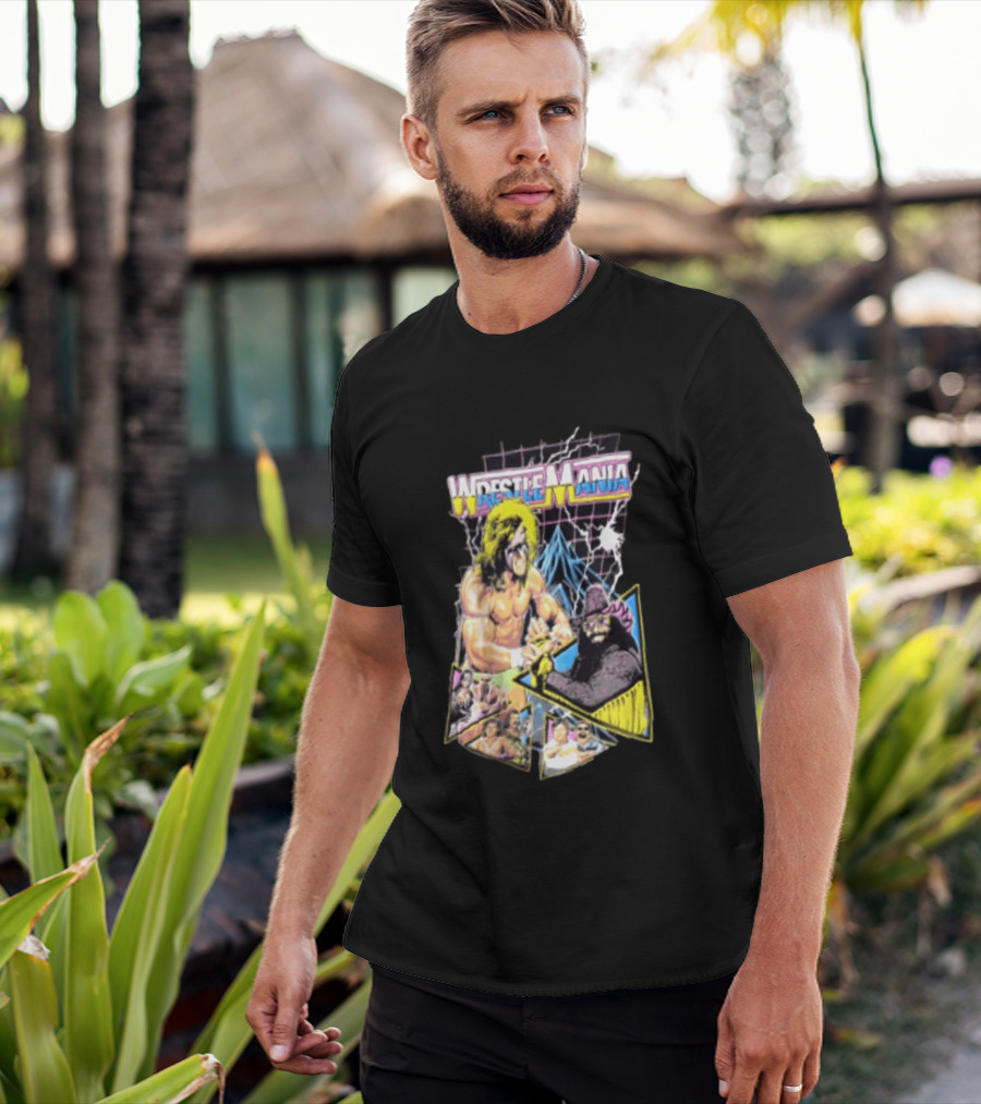 WWE Wrestlemania VI Ultimate Warrior Vs Macho Man Randy Savage Retro 1990s T-Shirt