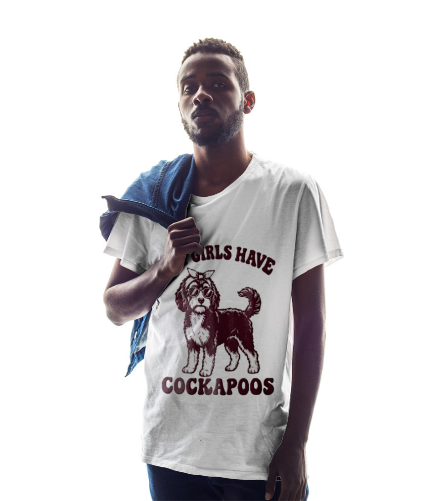 Hot Girls Have Cockapoos Dog With Sunglasses And Headband T-Shirt