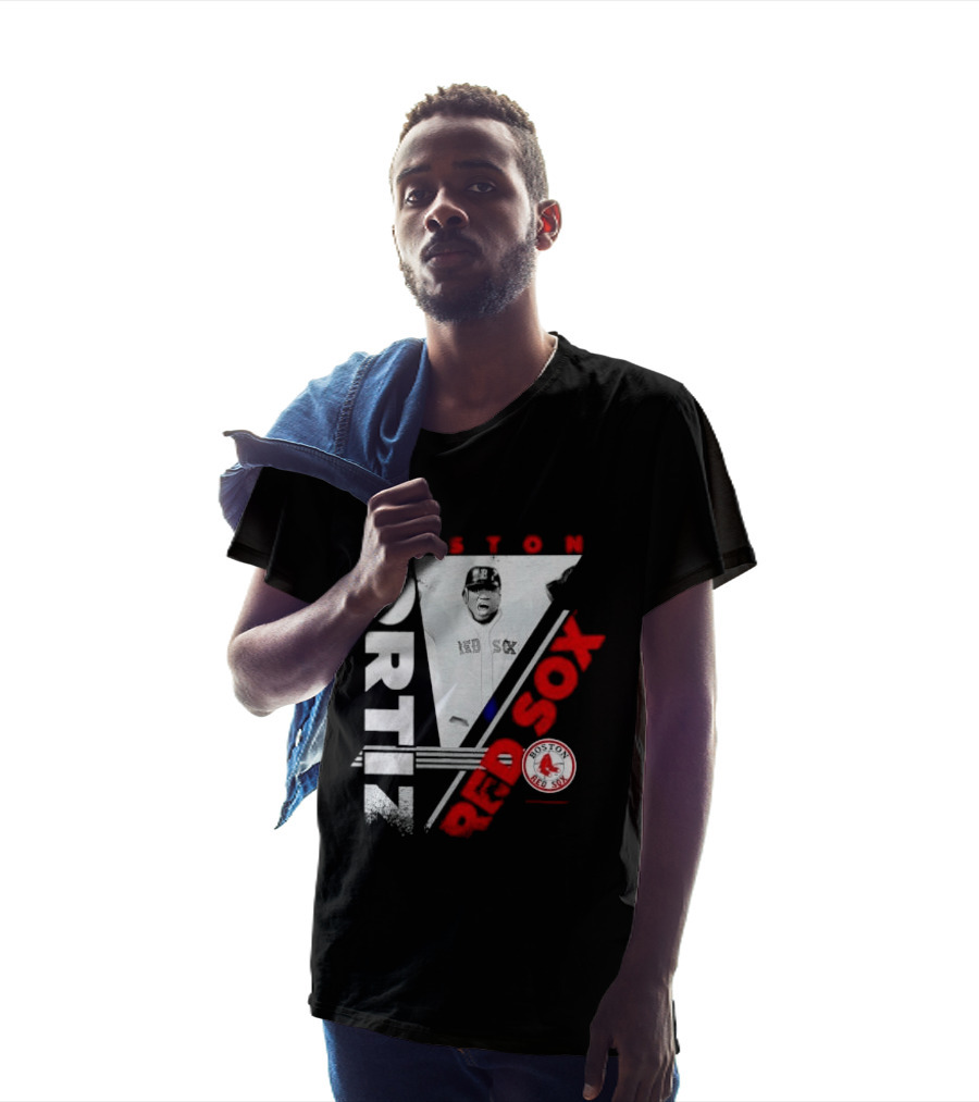 David Ortiz Boston Red Sox Celebrating T-Shirt