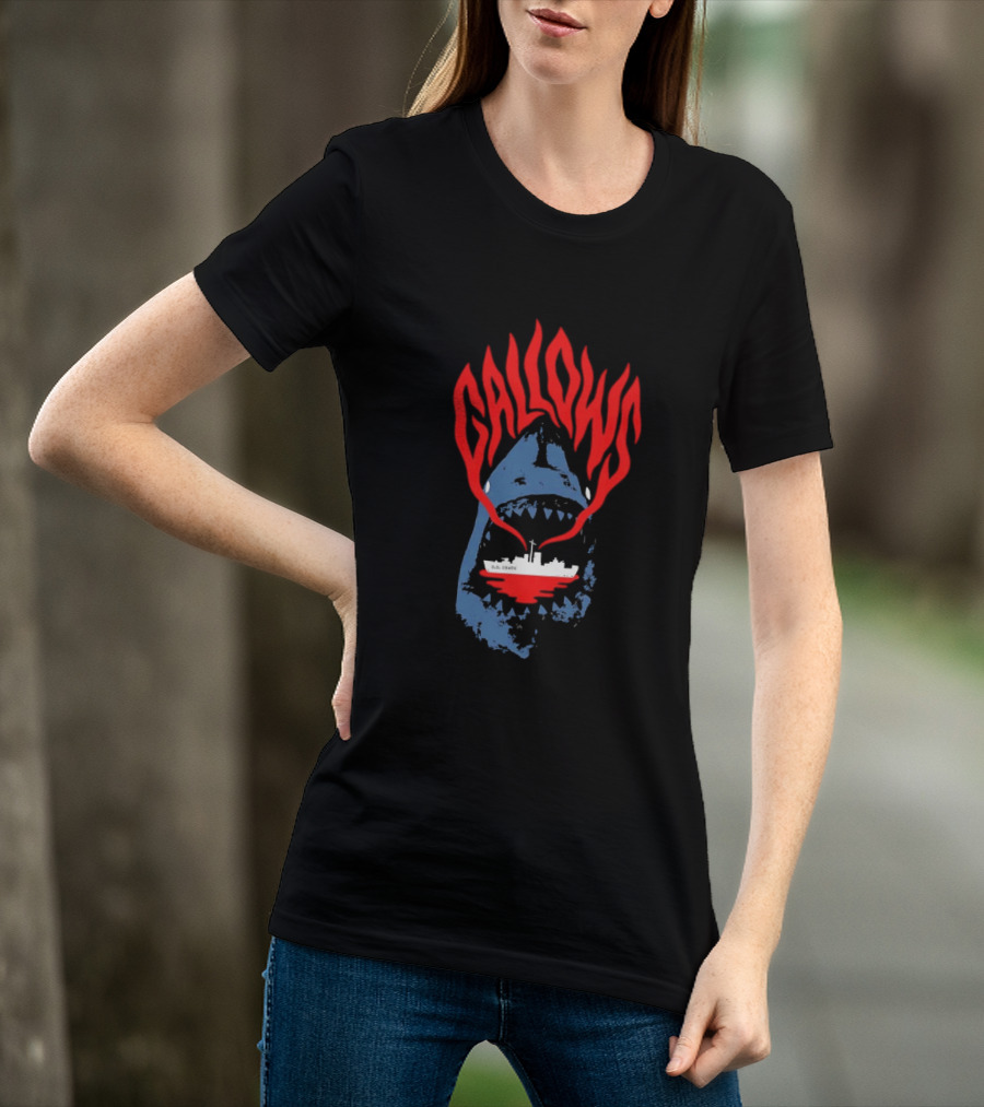 Gallows Shark With Ship Orchestra Of Wolves Collection T-Shirt