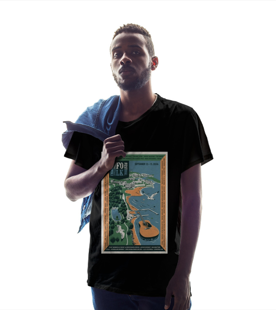 Evans Folk Festival 2026 Concert September 12 13 Trampled By Turtles Valerie June Folk Trio T-Shirt