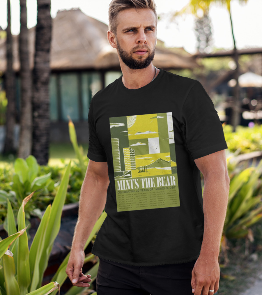 Minus The Bear Celebrating 20 Years Of Menos El Oso 2026 US Tour Dates T-Shirt