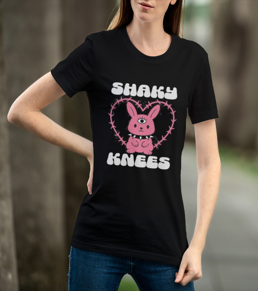 Shaky Knees 2025 Pink Bunny Heart T-Shirt