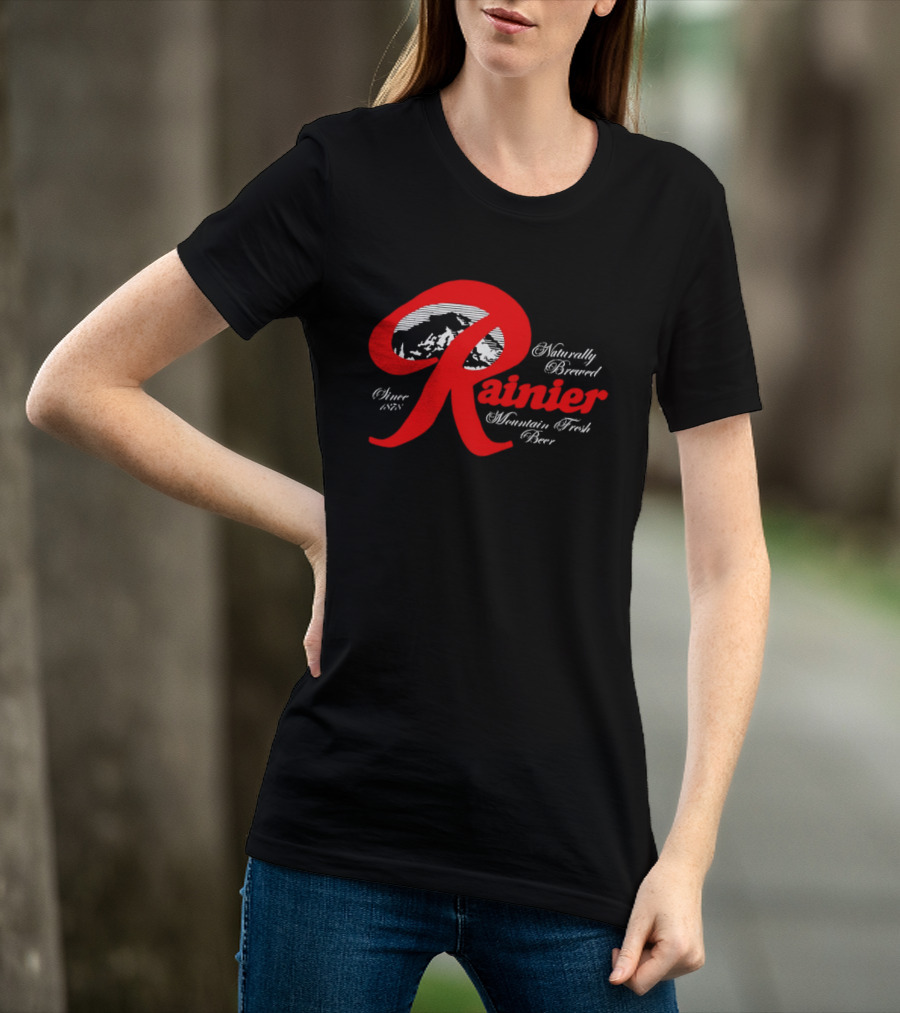 Since 1878 Rainier Naturally Brewed Mountain Fresh Beer T-Shirt