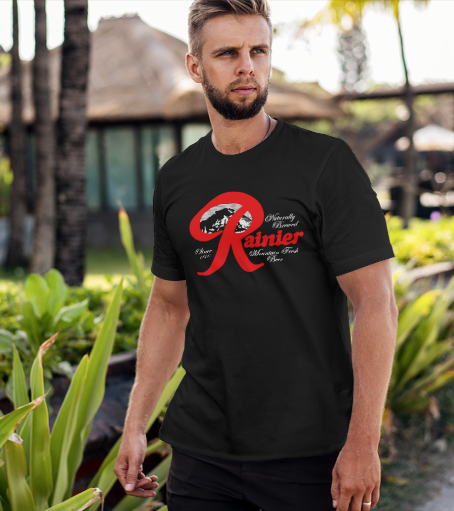 Since 1878 Rainier Naturally Brewed Mountain Fresh Beer T-Shirt