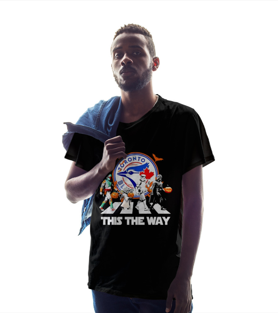 Toronto Blue Jays Star Wars This The Way Halloween Pumpkin Parade T-Shirt