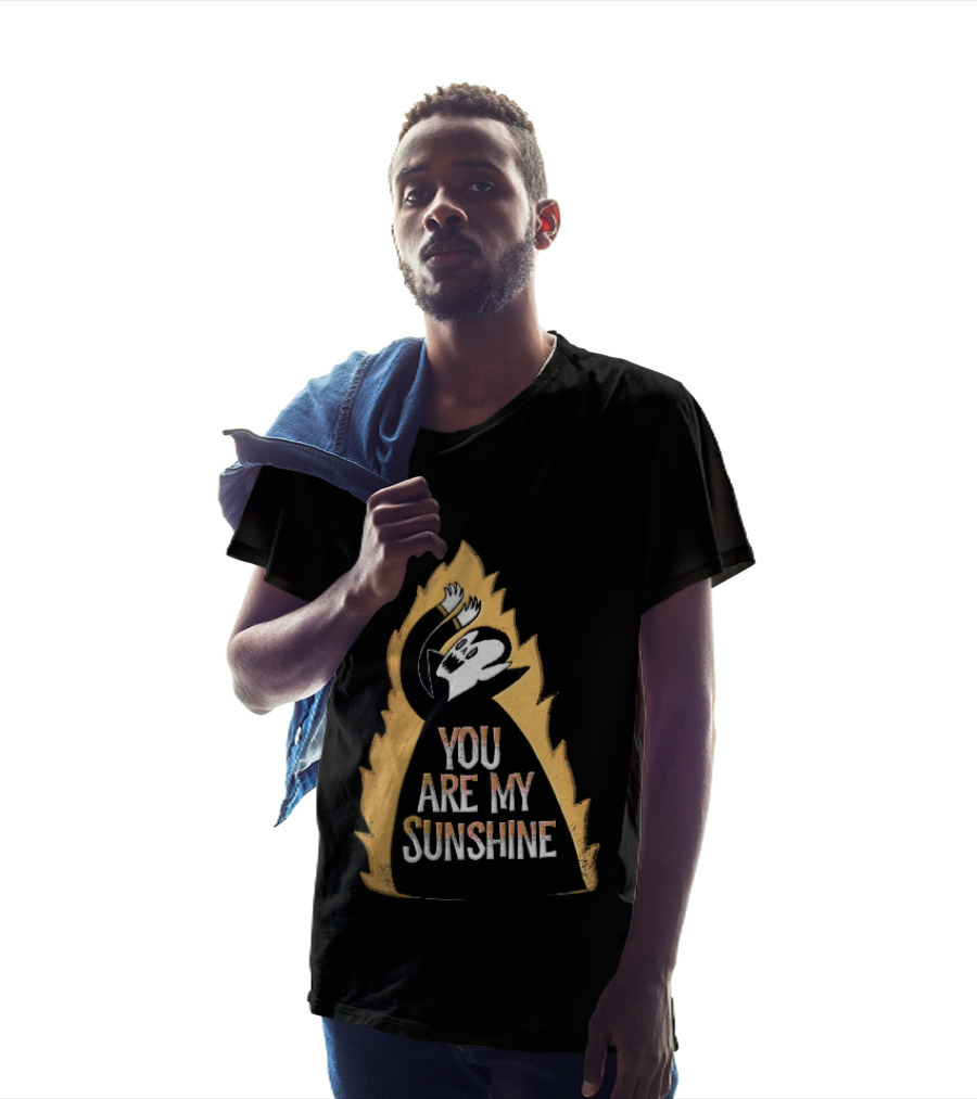 You Are My Sunshine Vampire Flames Distressed T-Shirt
