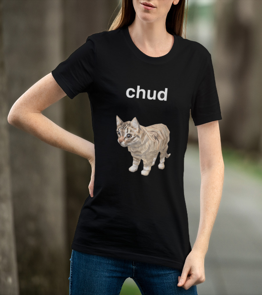 Chud Cat Meme Funny Internet Culture T-Shirt