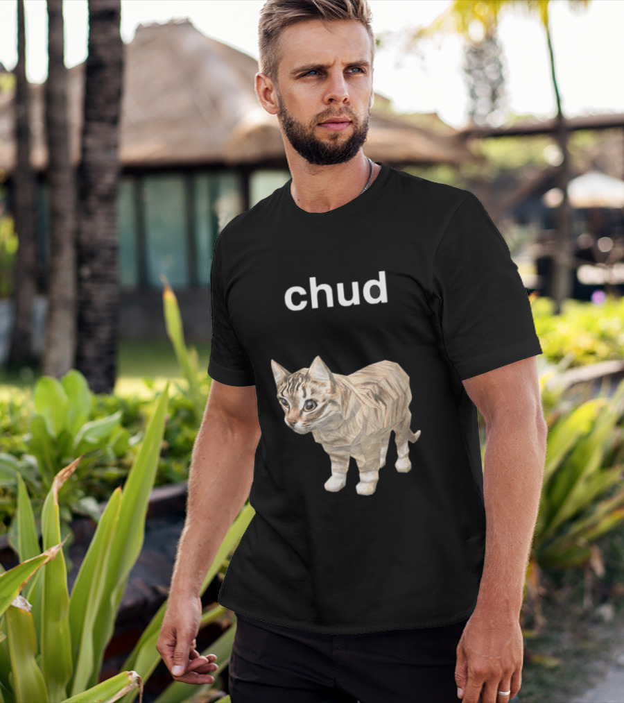 Chud Cat Meme Funny Internet Culture T-Shirt