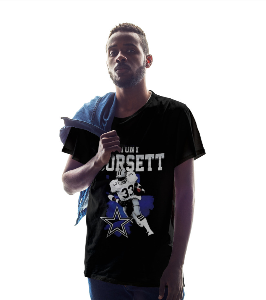 Dallas Cowboys Tony Dorsett Star 33 Paint Effect T-Shirt