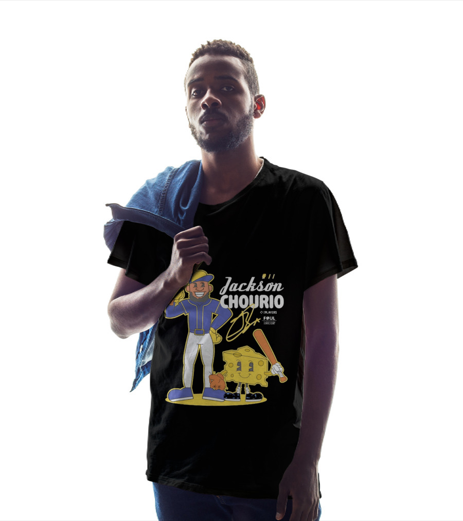 Jackson Chourio Milwaukee Brewers Player Cartoon Cheese T-Shirt