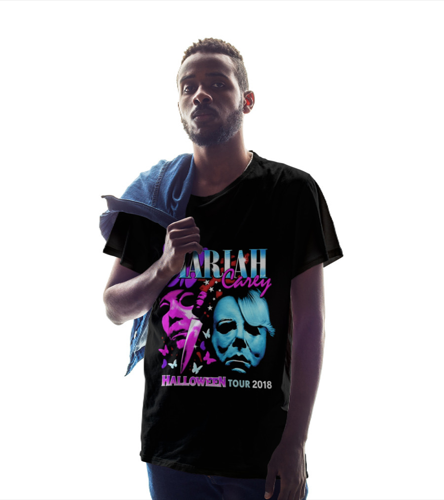 Mariah Carey Halloween Tour 2018 Pop Music Butterfly Mask Knife T-Shirt