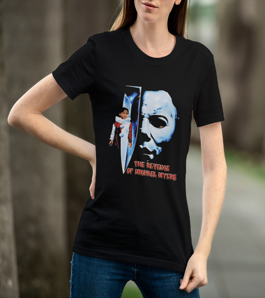 The Revenge Of Michael Myers Halloween Mask Knife Clown T-Shirt