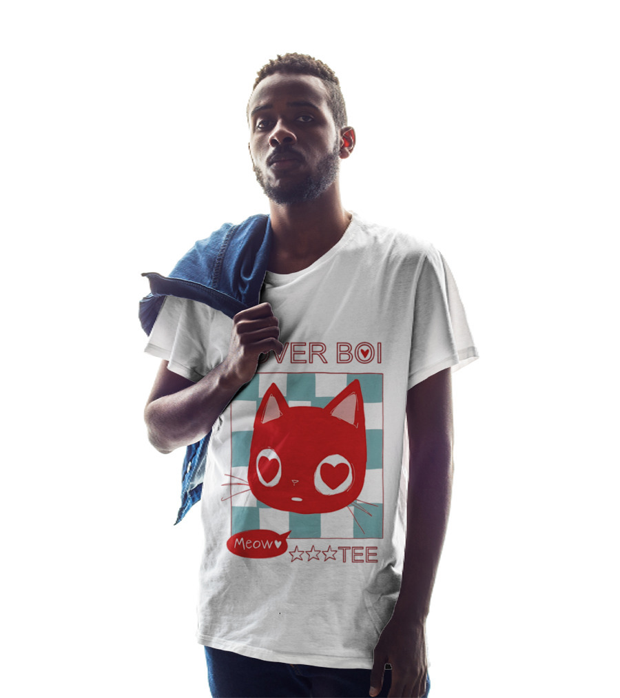 Lover Boi Meow Red Cat Star T-Shirt