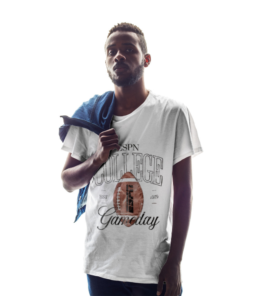 ESPN College Gameday Established 1979 Distressed Football T-Shirt