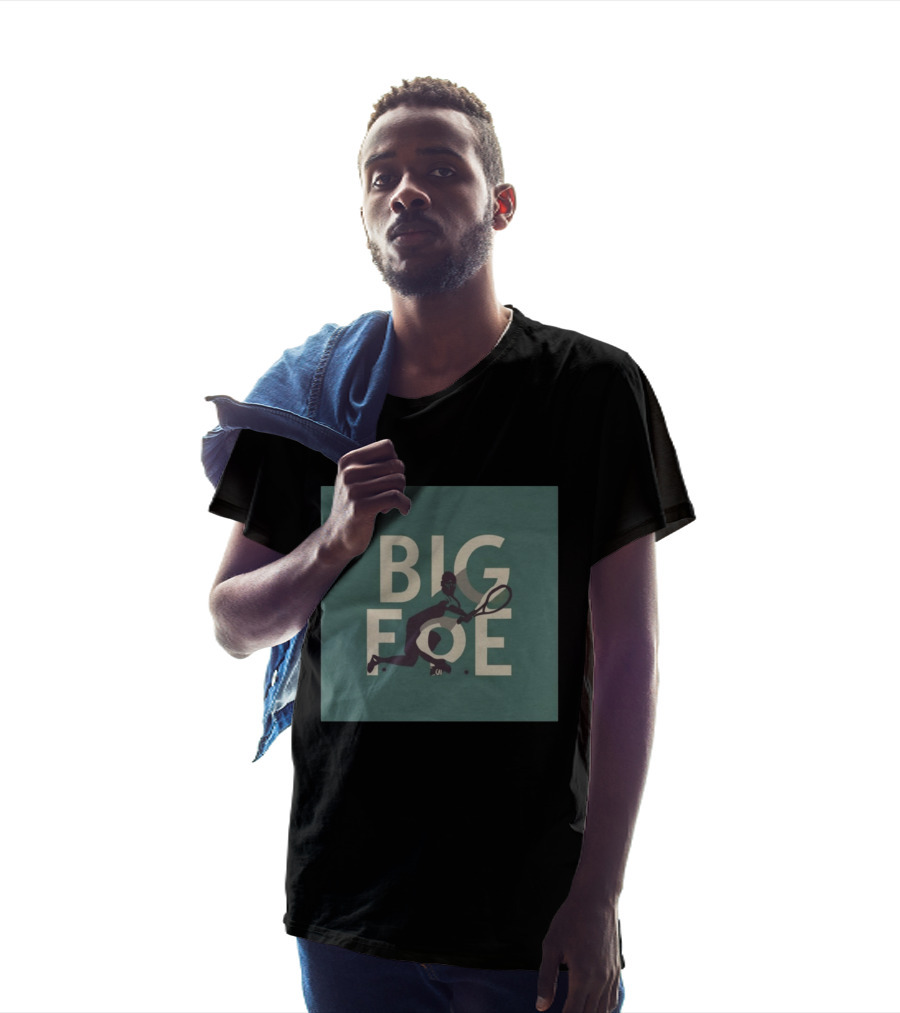 BIG FOE Frances Tiafoe Tennis Player Men's Cotton T-Shirt