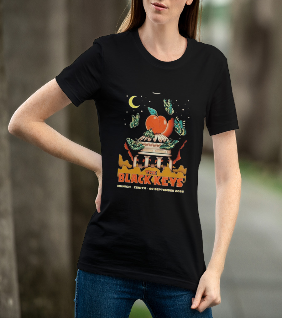 The Black Keys Peaches N Kream World Tour Munich Zenith September 2026 T-Shirt
