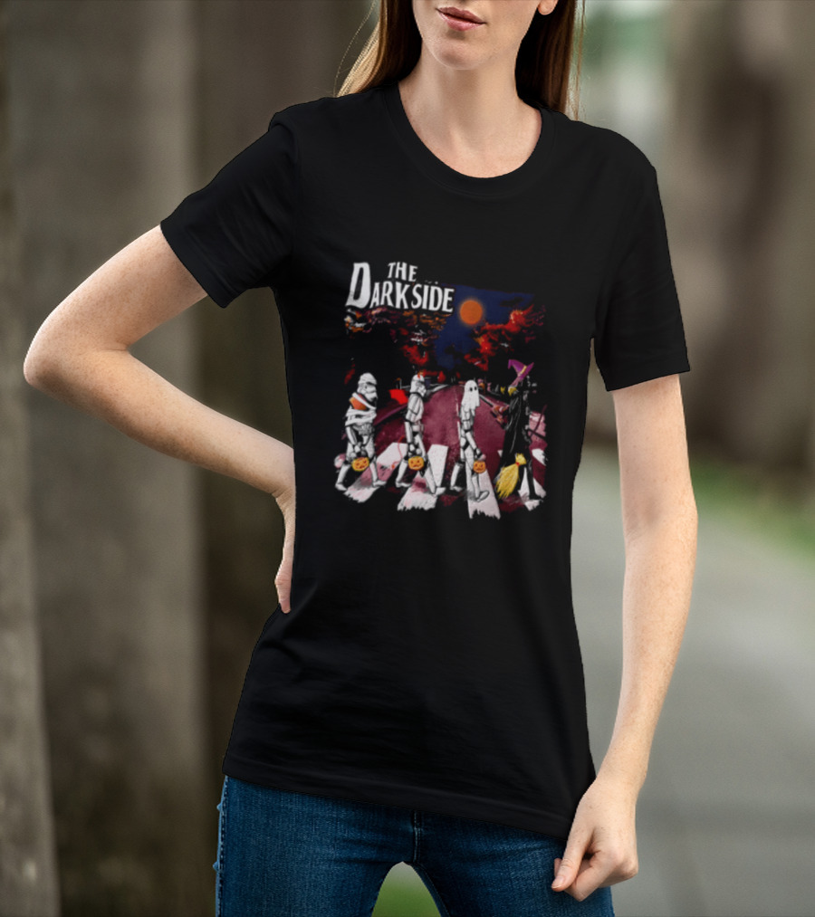 The Dark Side Star Wars Stormtroopers Darth Vader Halloween Pumpkin Parade T-Shirt