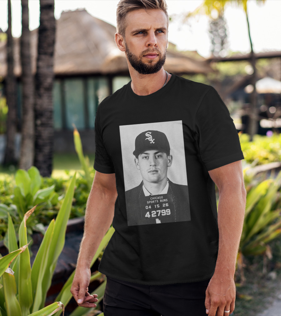 Tristan Peters Chicago Sports Bums Sam Antonacci White Sox Shot T-Shirt