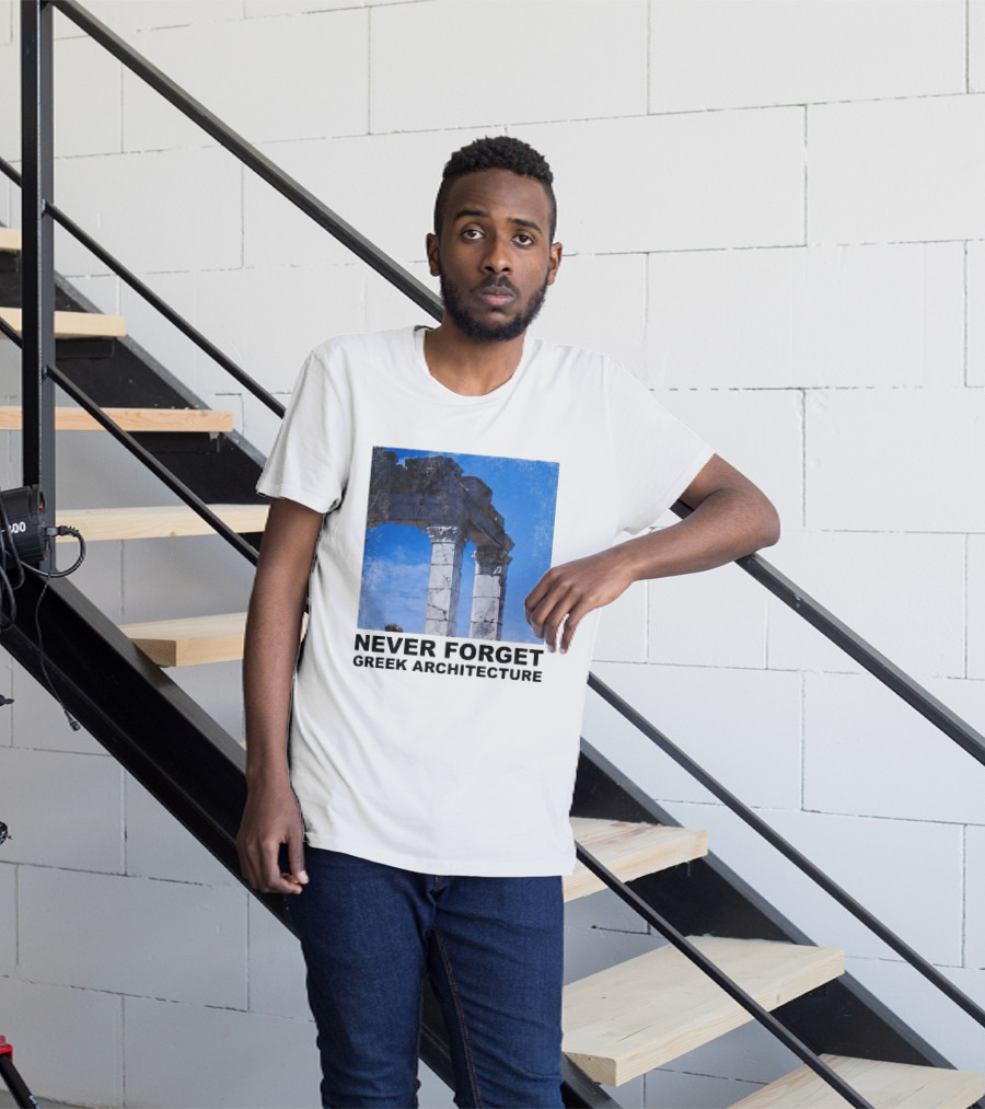 Never Forget Greek Architecture 2026 Ruins Columns T-Shirt