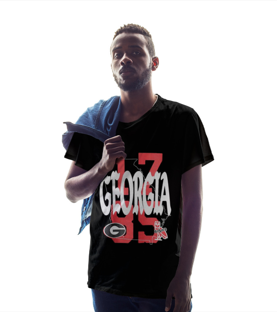 Georgia Bulldogs 13 Campus Store Ovo Black T-Shirt