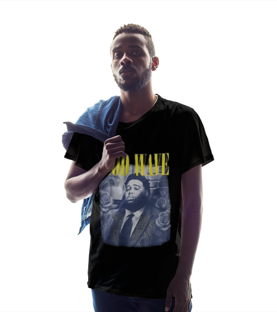 Rod Wave Yellow Bootleg Grayscale Suit Tie Roses Brick Wall T-Shirt