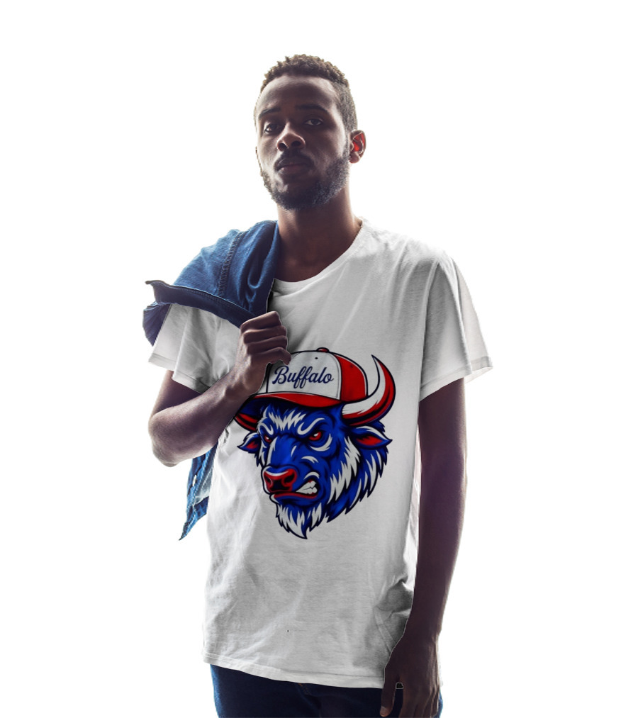 Buffalo Bison Bull Hat Sports T-Shirt