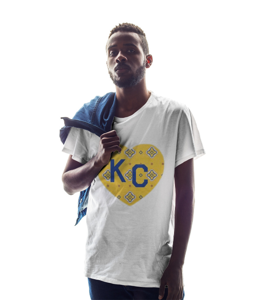 Charlie Hustle KC Heart Plaza Fair Mosaic White T-Shirt