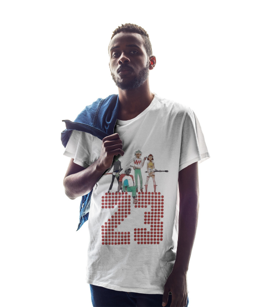 Hot Topic Gorillaz Band 23 Group Red Dots T-Shirt