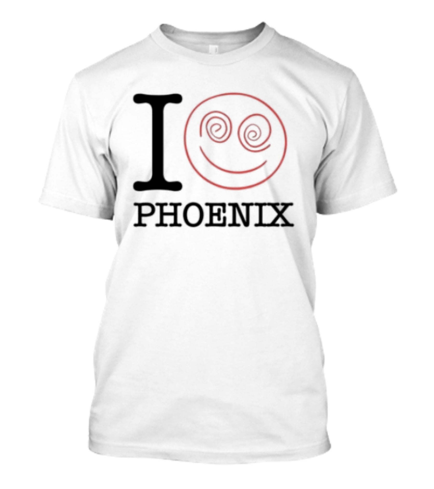 I Love Phoenix Spiral Smile Face T-Shirt