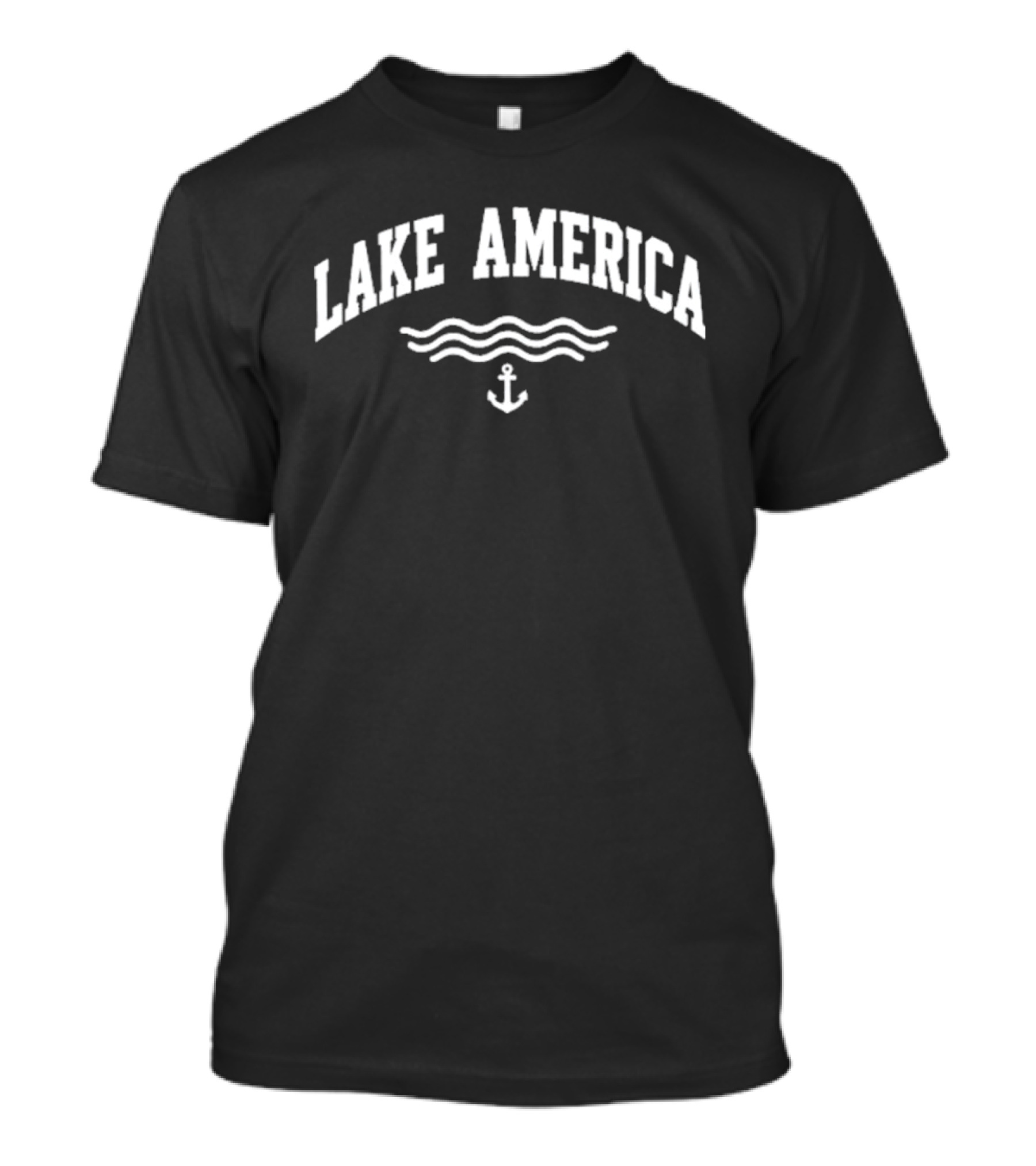 Lake America Waves Anchor T-Shirt