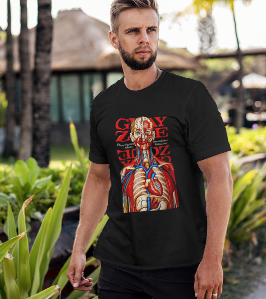 Grayzone Dont Ignore Revolutionize Anatomical Human Body Diagram T-Shirt