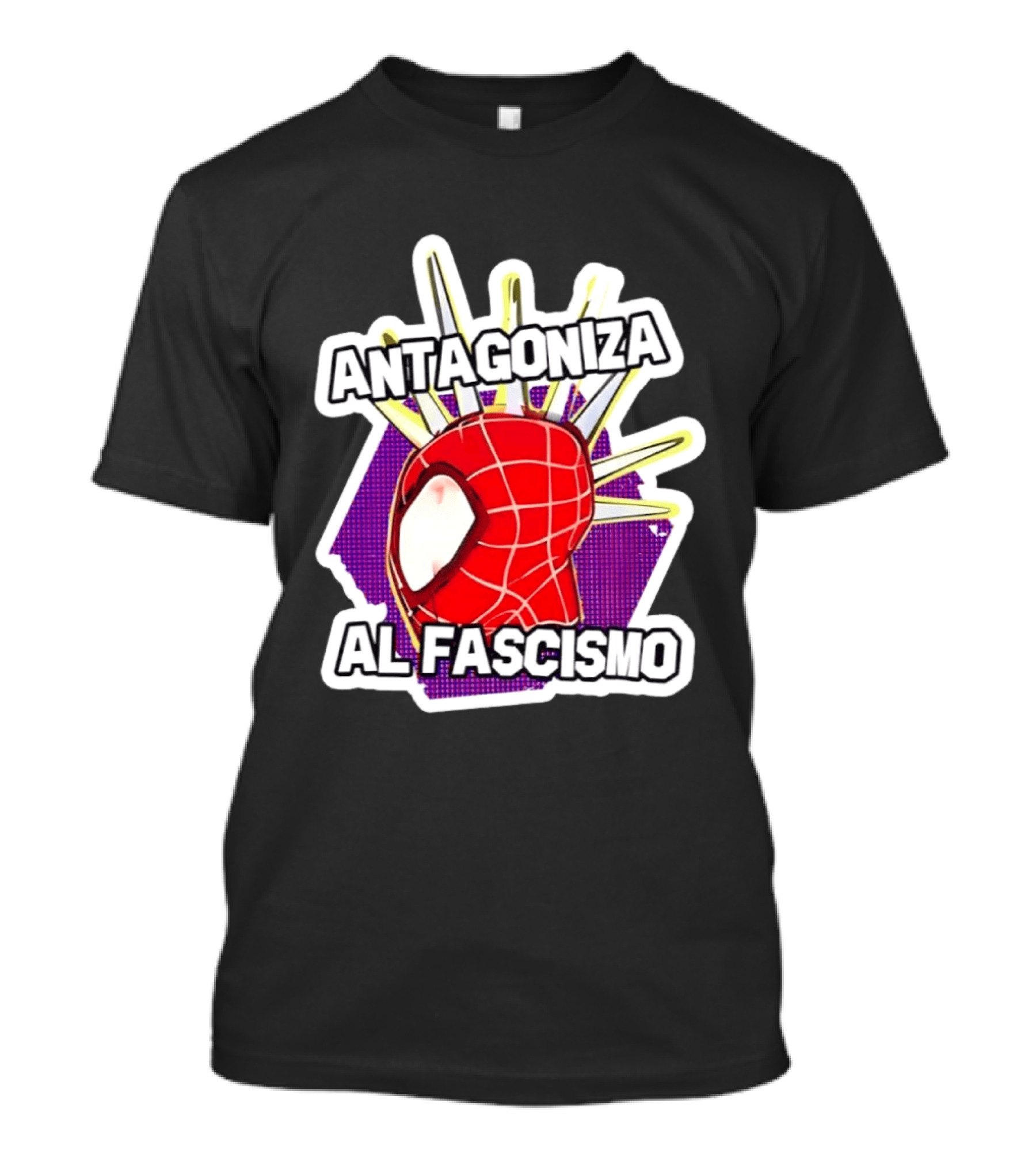 Antagoniza Al Fascismo Spider Man Anti Fascist T-Shirt