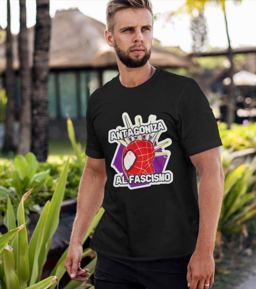 Antagoniza Al Fascismo Spider Man Anti Fascist T-Shirt