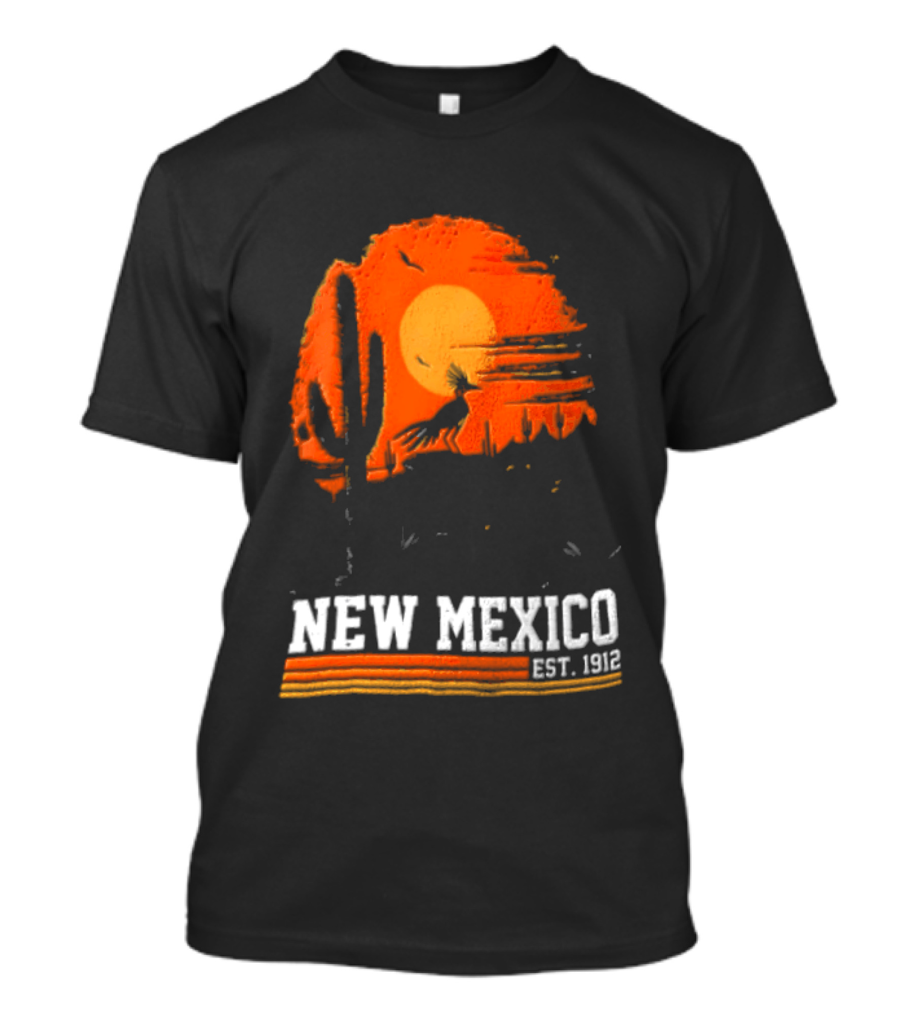 New Mexico Cactus Desert Vibes Est. 1912 Sun T-Shirt