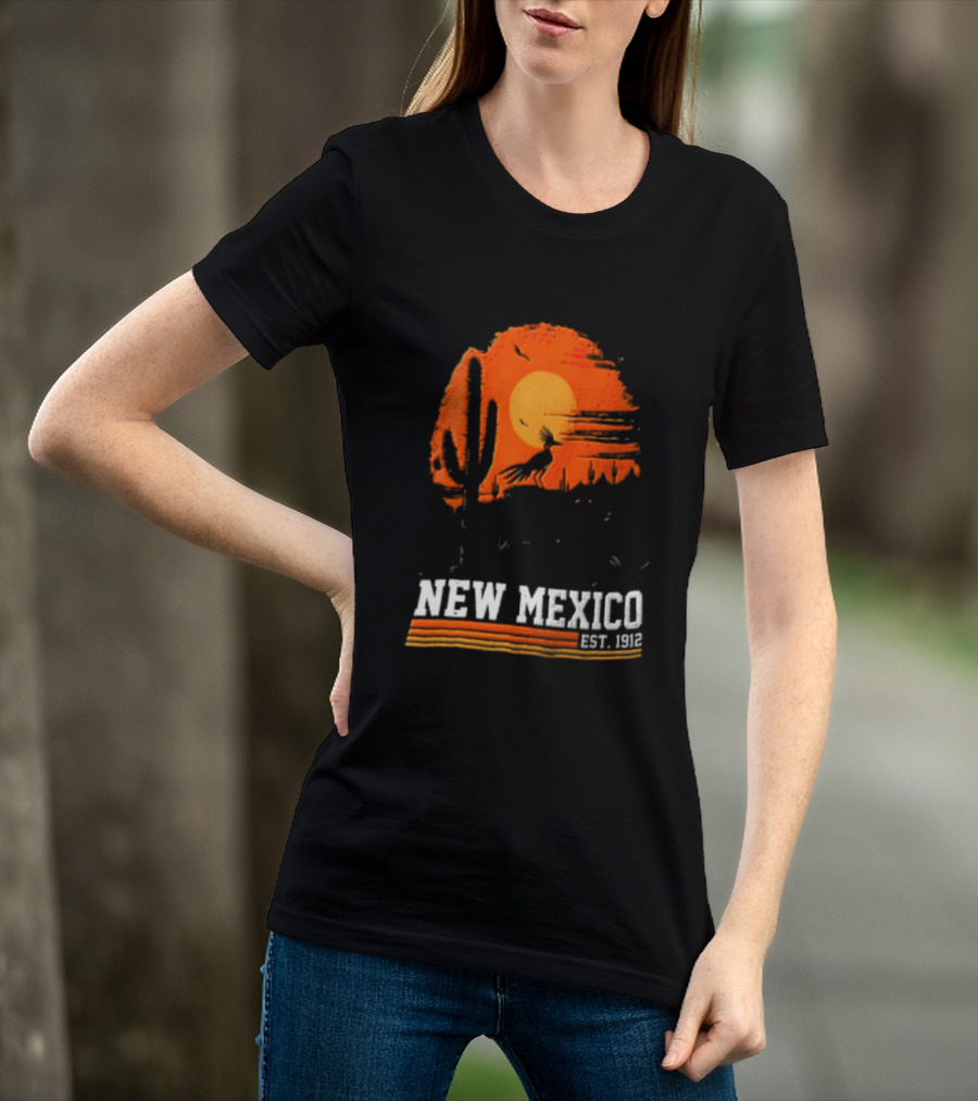 New Mexico Cactus Desert Vibes Est. 1912 Sun T-Shirt