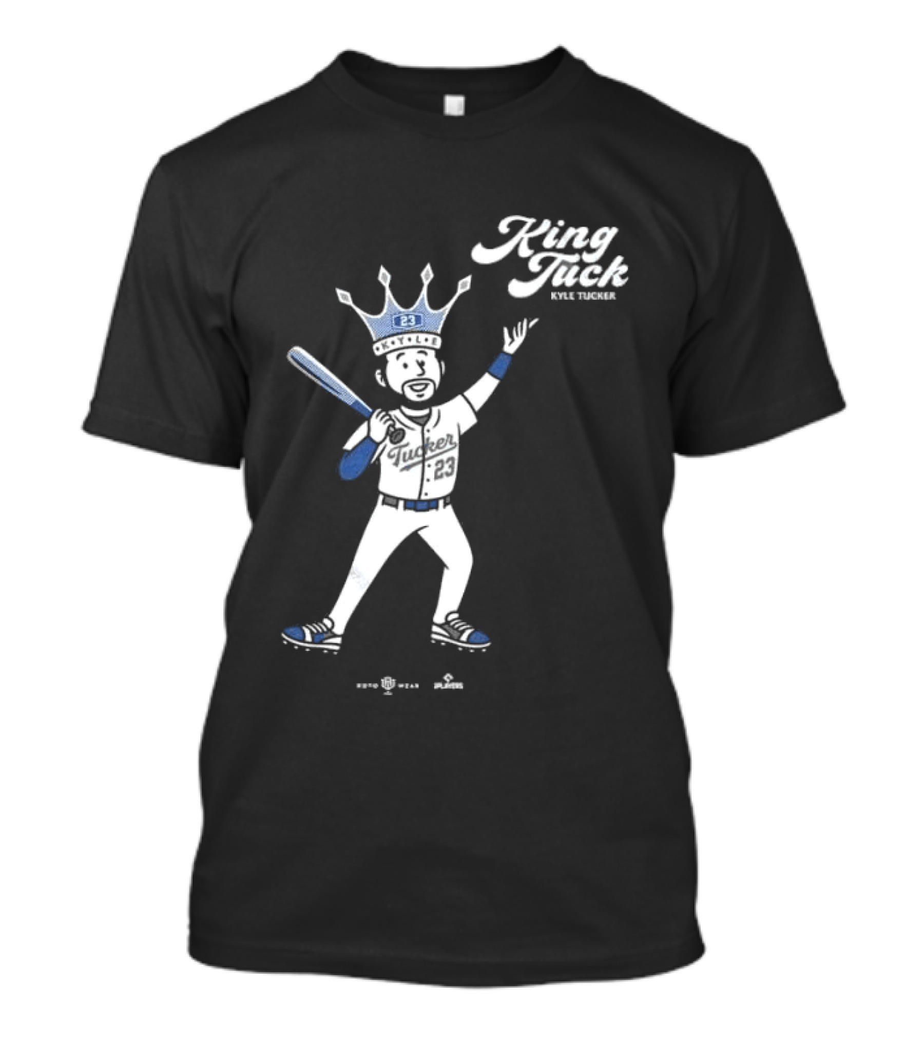 King Tuck Kyle Tucker Baseball 23 Crown Blue T-Shirt