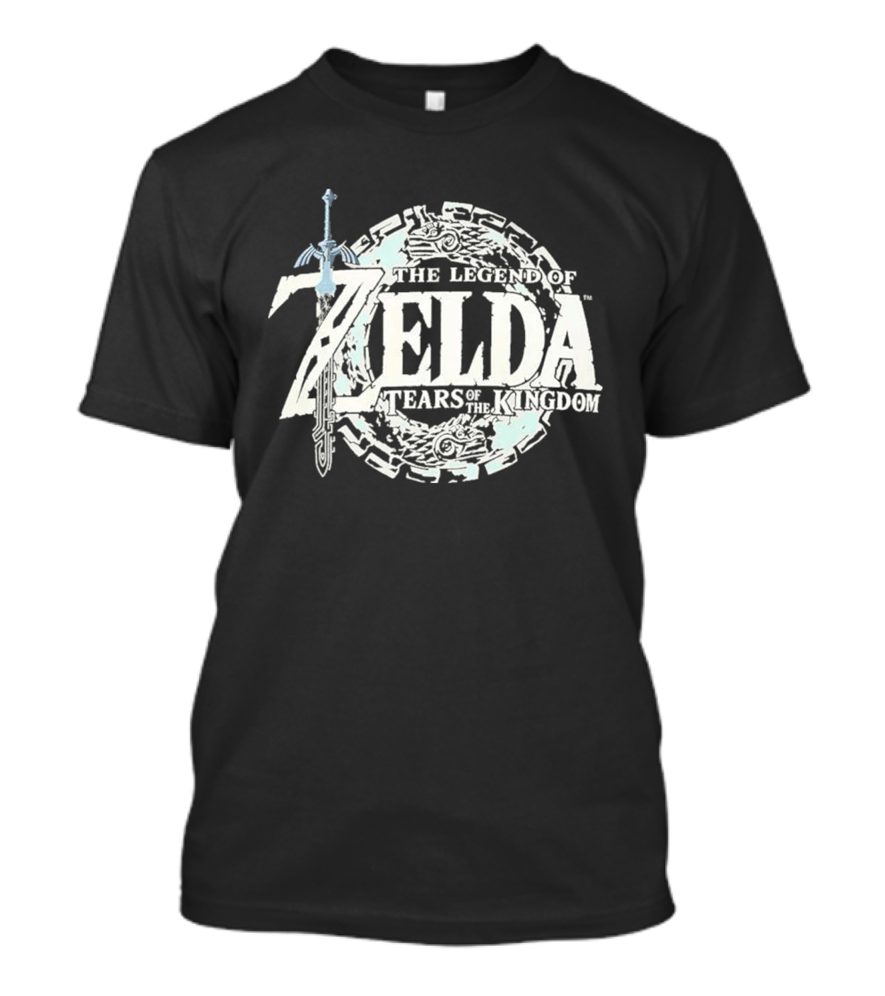 The Legend Of Zelda Tears Of The Kingdom Logo And Master Sword Element T-Shirt