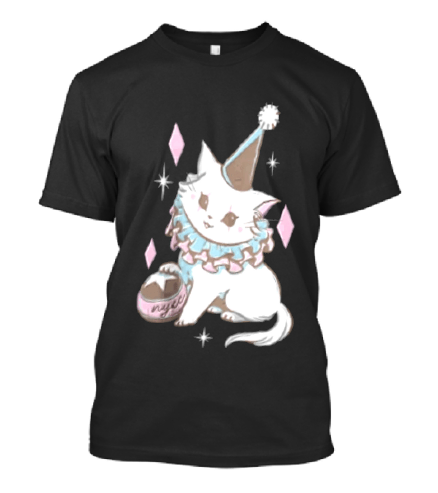 Popverse Superfans NYCC 2026 Mock Neck Cat Clown Nyeee T-Shirt